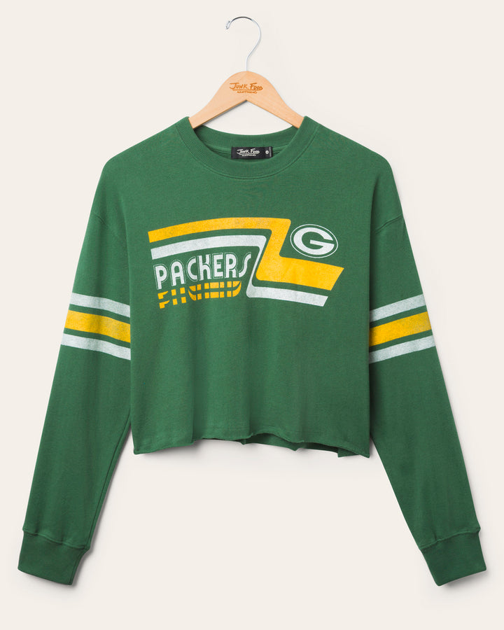 Women's Green Bay Packers Retro Crop Fleece