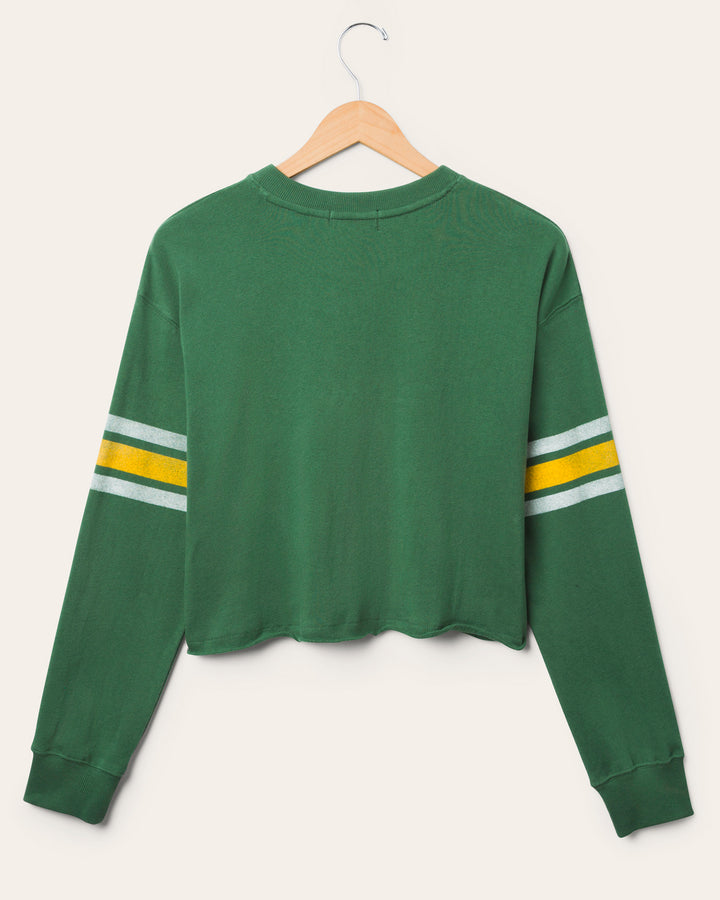Women's Green Bay Packers Retro Crop Fleece