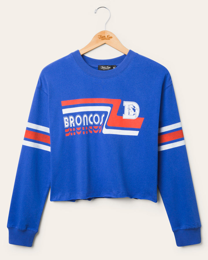 Women's Denver Broncos Retro Crop Fleece