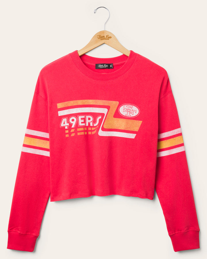 Women's San Francisco 49ers Retro Crop Fleece