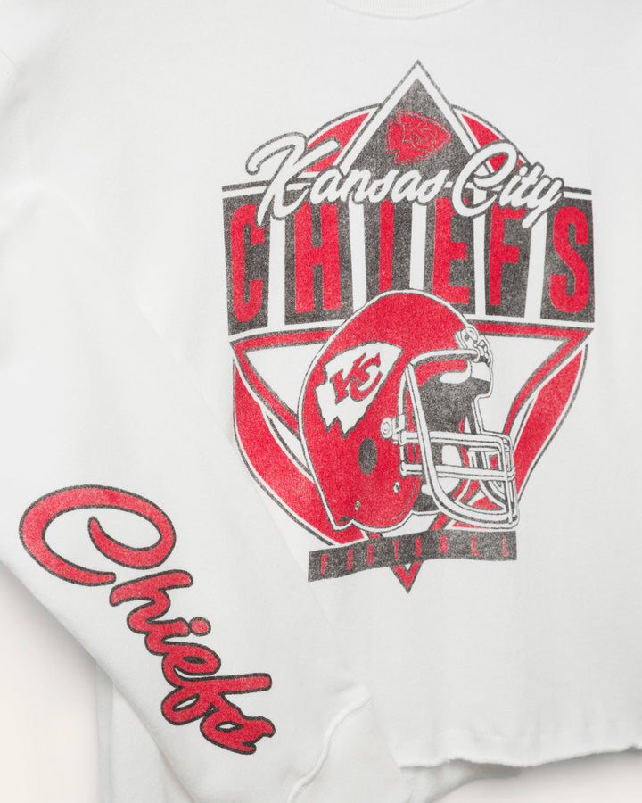 Women's Kansas City Chiefs Helmet Crop Fleece