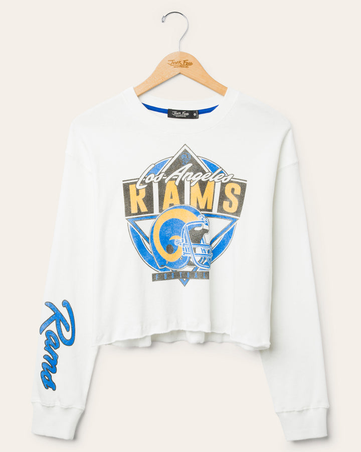 Women's Los Angeles Rams Helmet Crop Fleece