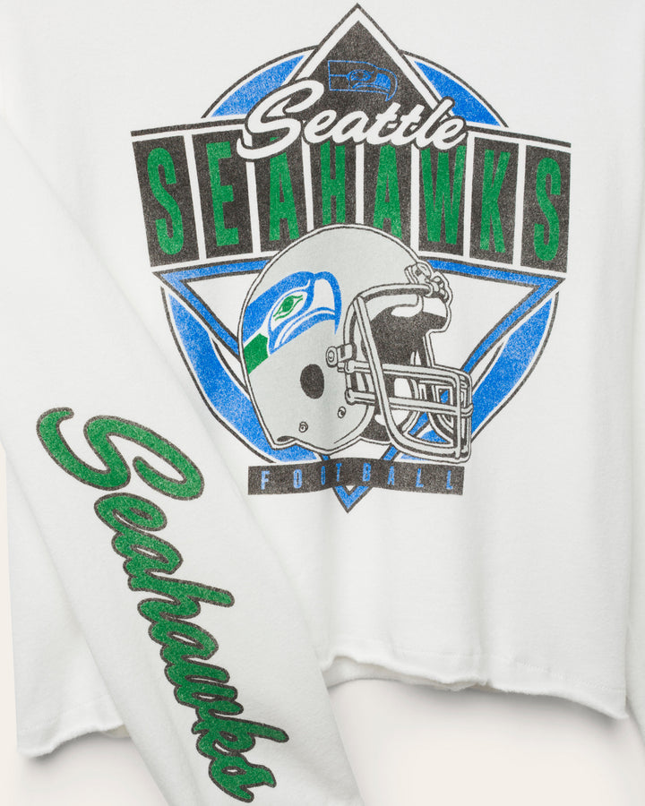 Women's Seattle Seahawks Helmet Crop Fleece