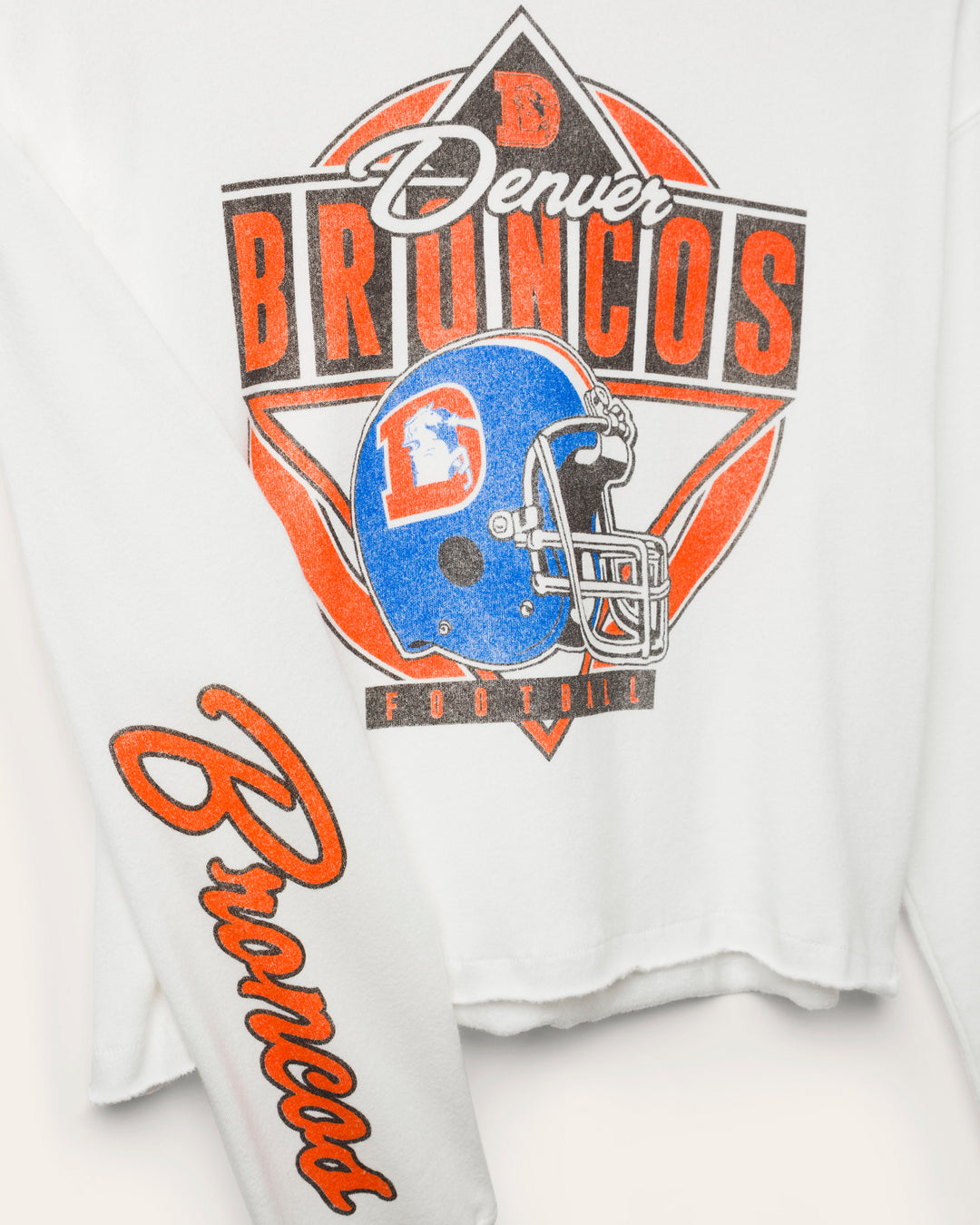 Women's Denver Broncos Helmet Crop Fleece