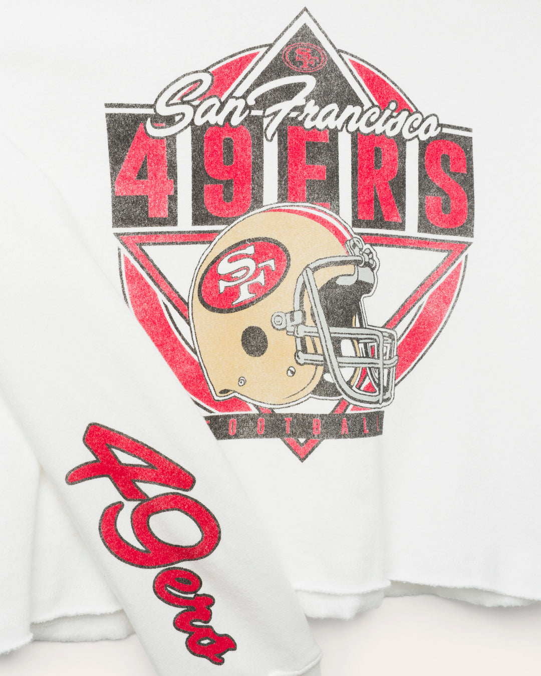 Women's San Francisco 49ers Helmet Crop Fleece