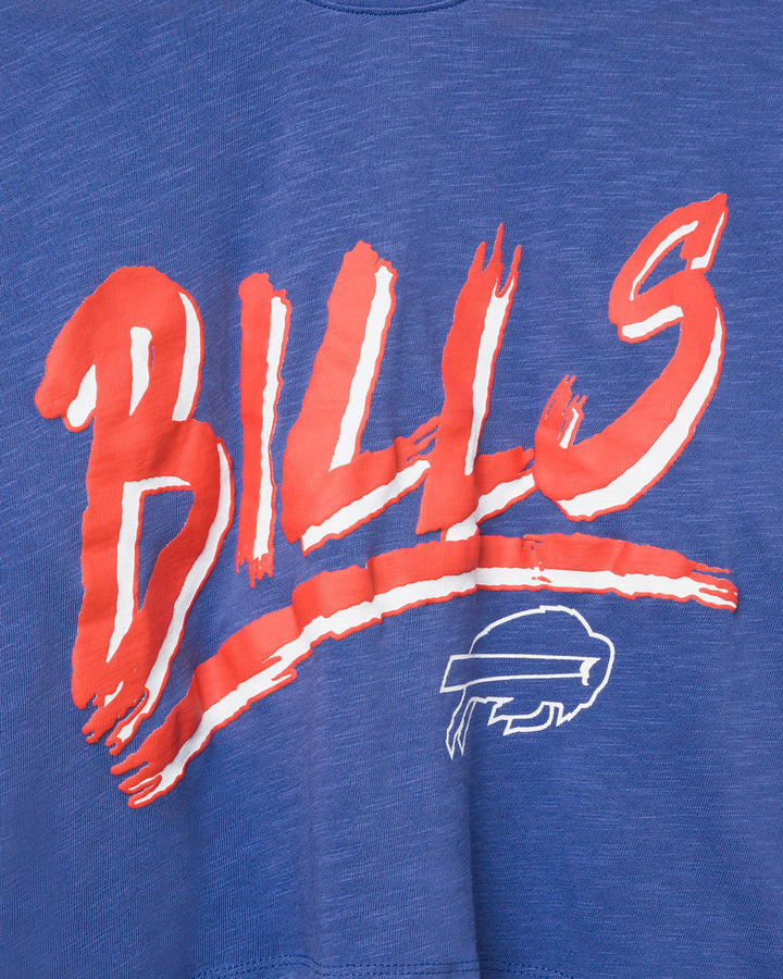 Women's Buffalo Bills Thrill Mock Neck Crop Tee