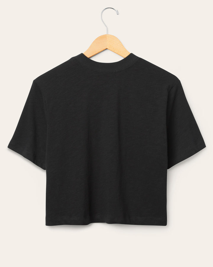 Women's Pittsburgh Steelers Thrill Mock Neck Crop Tee