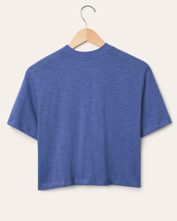 Women's New York Giants Thrill Mock Neck Crop Tee