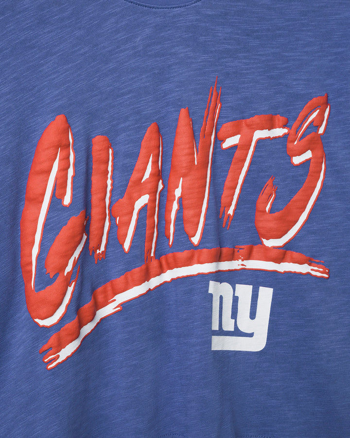 Women's New York Giants Thrill Mock Neck Crop Tee