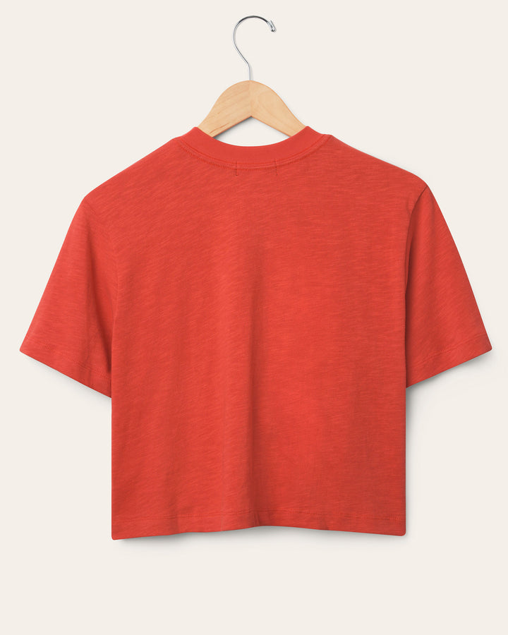 Women's San Francisco 49ers Thrill Mock Neck Crop Tee