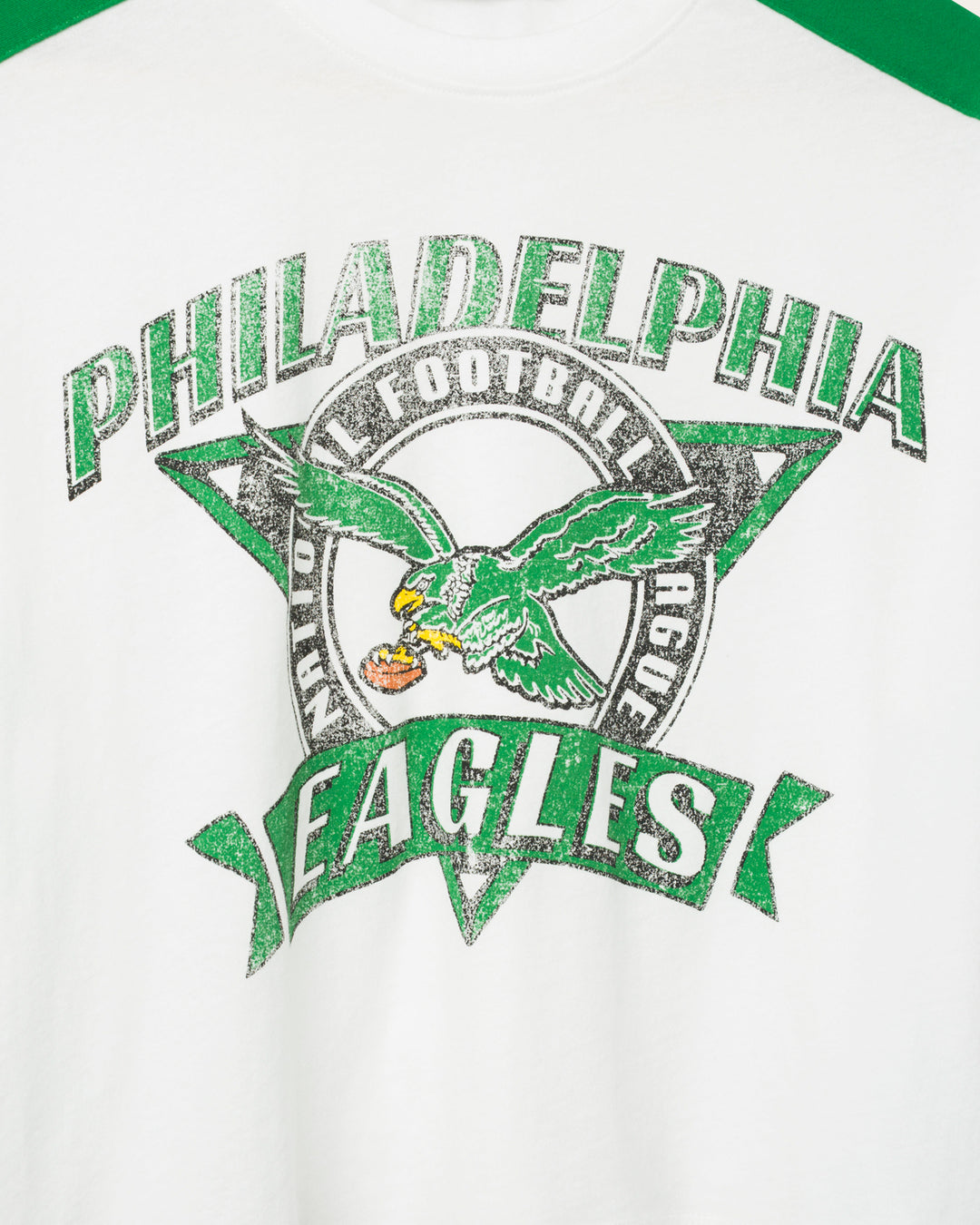 Women's Philadelphia Eagles Striped Crop Tee