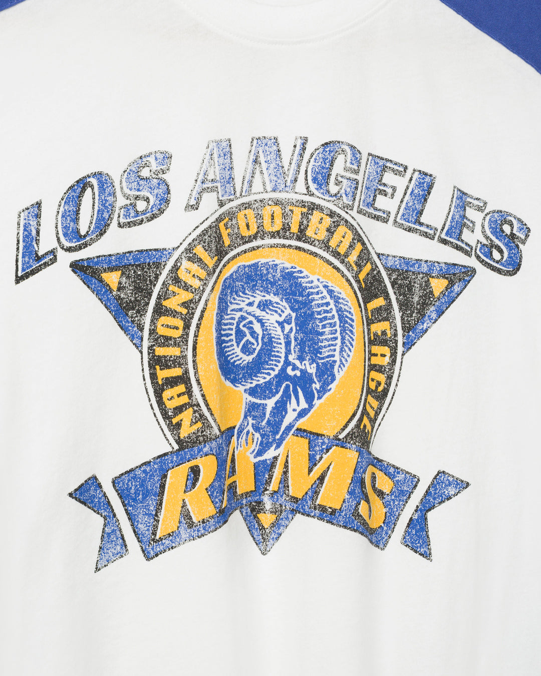 Women's Los Angeles Rams Striped Crop Tee