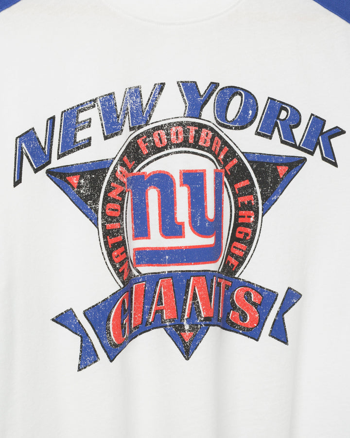 Women's New York Giants Striped Crop Tee