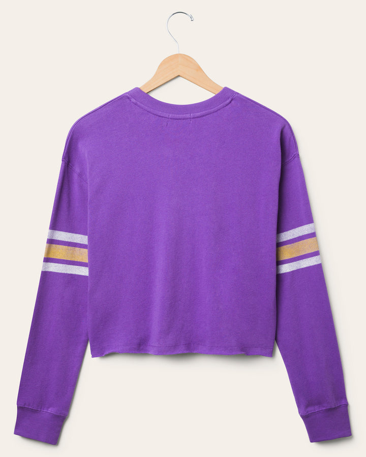 Women's Baltimore Ravens Retro Crop Fleece
