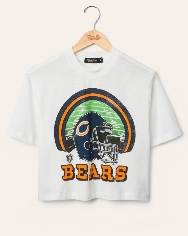Women's Chicago Bears Game Time Mock Neck Crop Tee