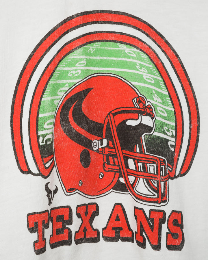 Women's Houston Texans Game Time Mock Neck Crop Tee