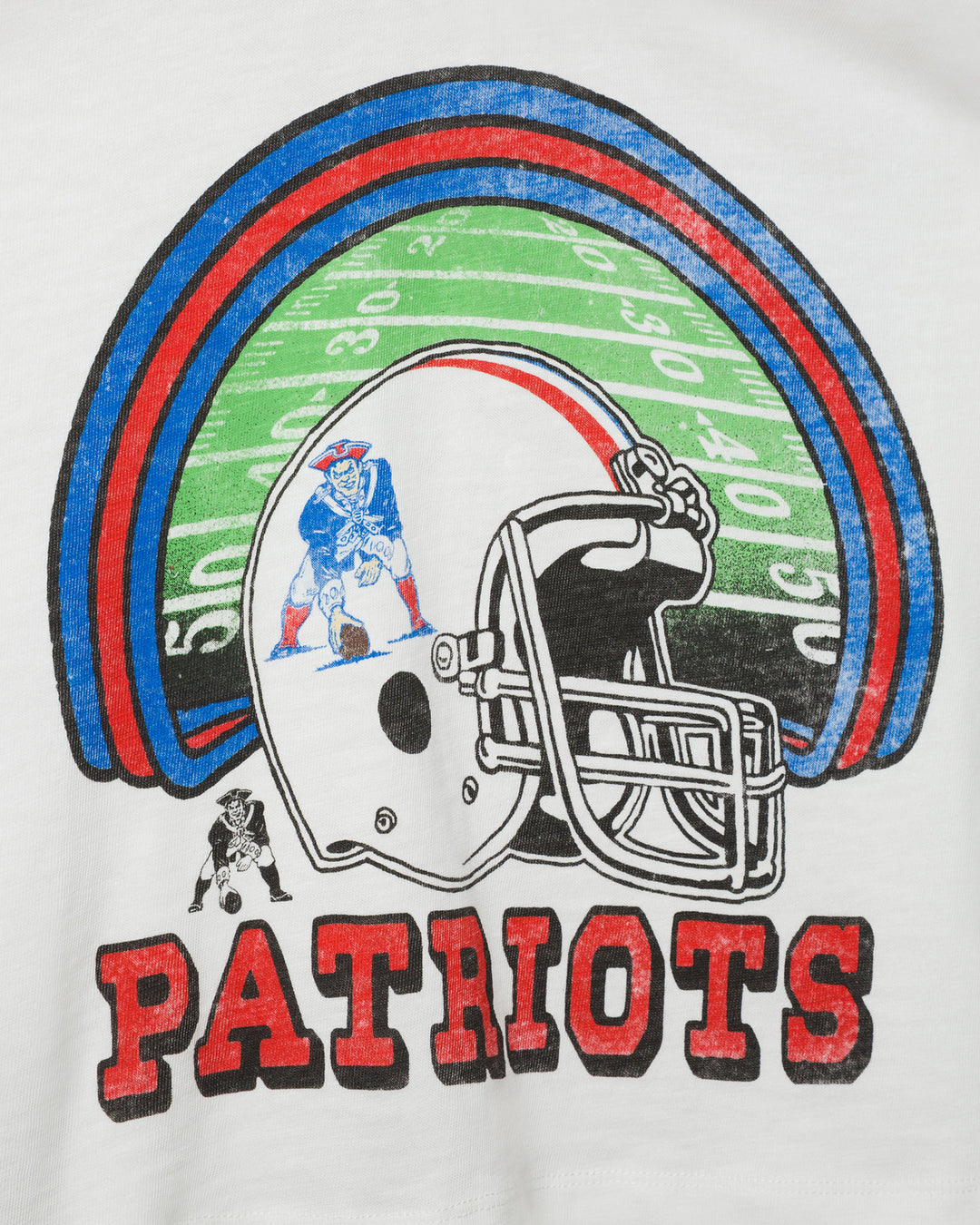 Women's New England Patriots Game Time Mock Neck Crop Tee