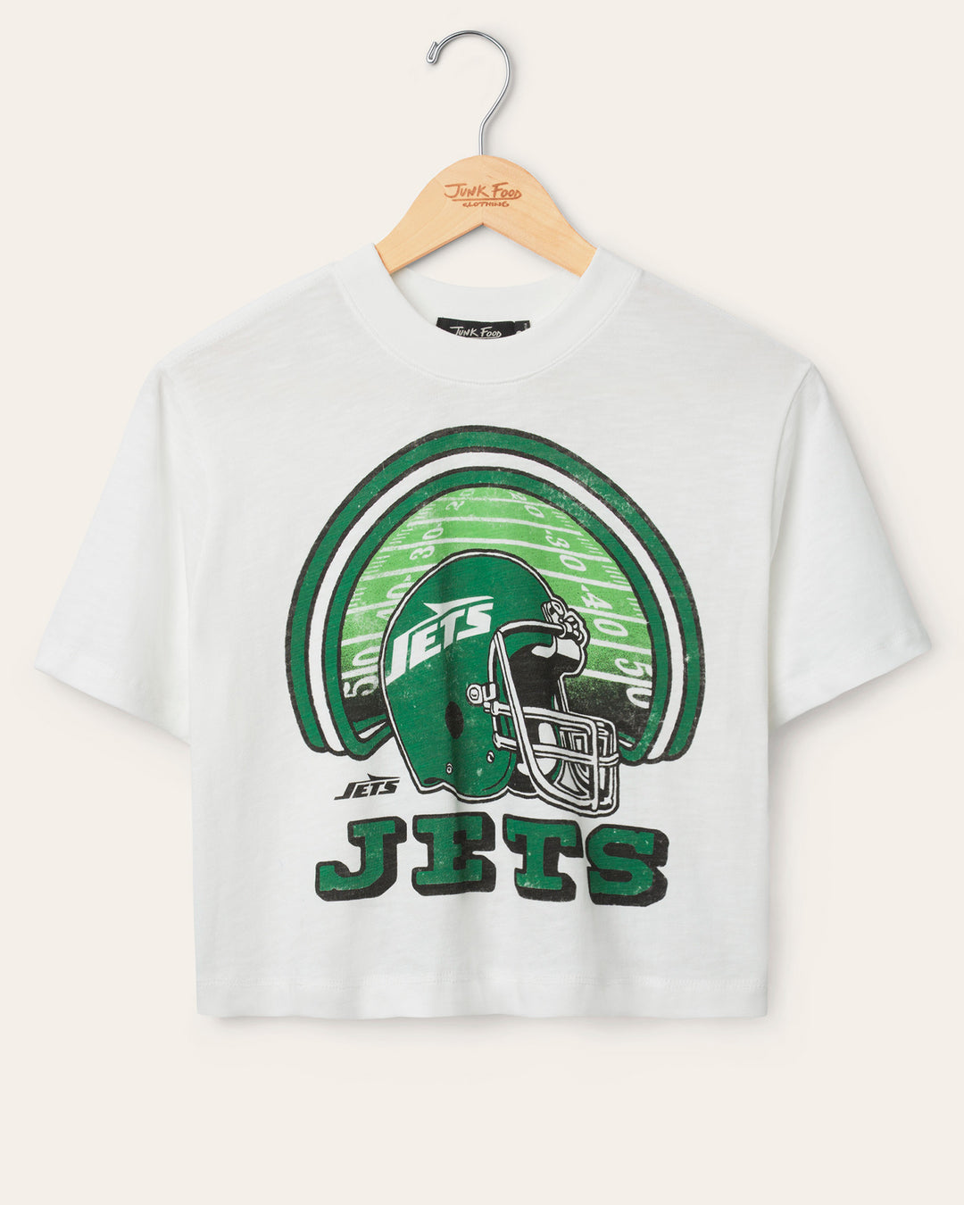 Women's New York Jets Game Time Mock Neck Crop Tee