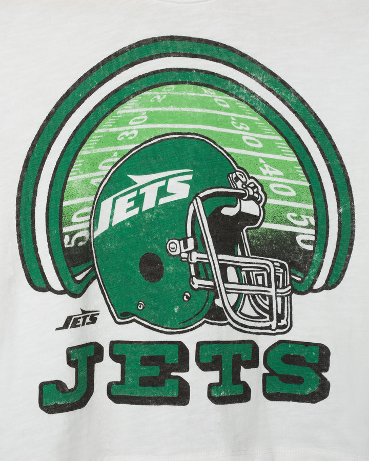 Women's New York Jets Game Time Mock Neck Crop Tee
