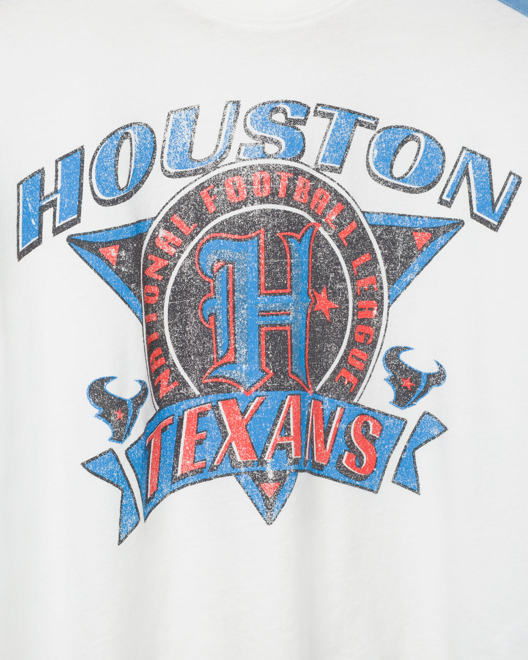 Women's Houston Texans Striped Crop Tee