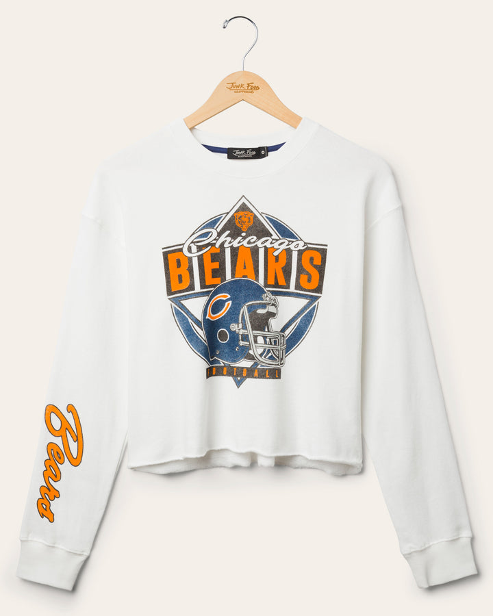 Women's Chicago Bears Helmet Crop Fleece