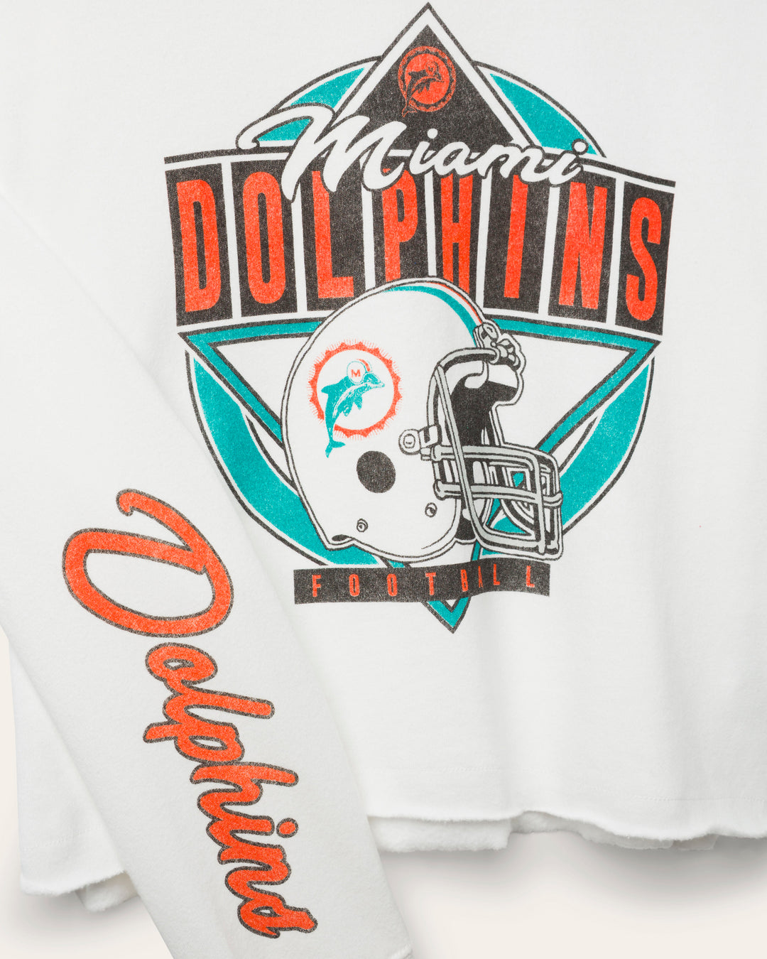 Women's Miami Dolphins Helmet Crop Fleece