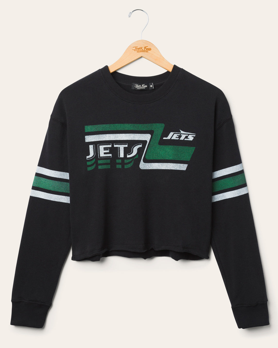 Women's New York Jets Retro Crop Fleece