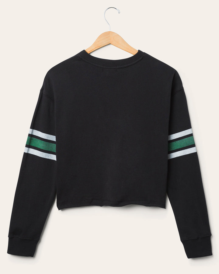 Women's New York Jets Retro Crop Fleece