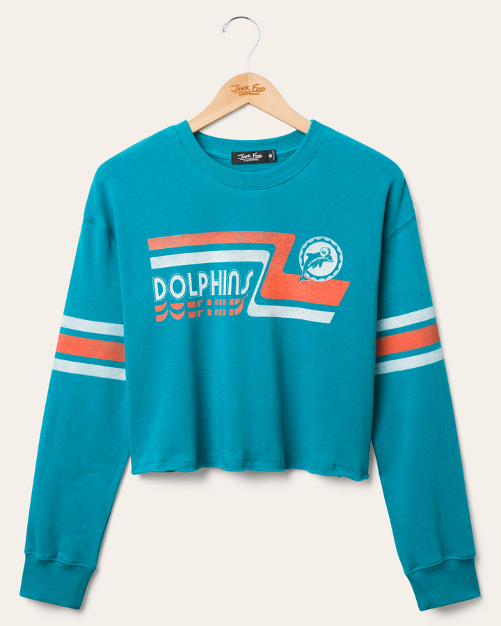 Women's Miami Dolphins Retro Crop Fleece