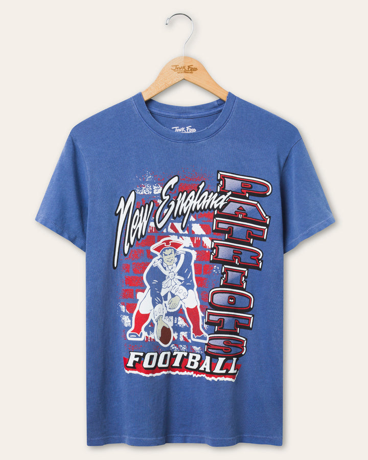 Women's New England Patriots Brick Vintage Tee