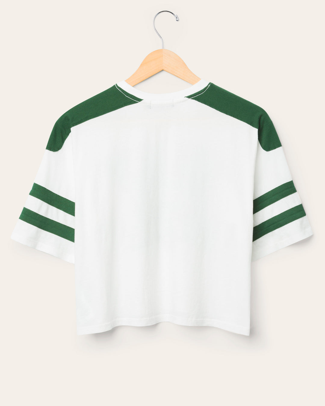 Women's New York Jets Striped Crop Tee