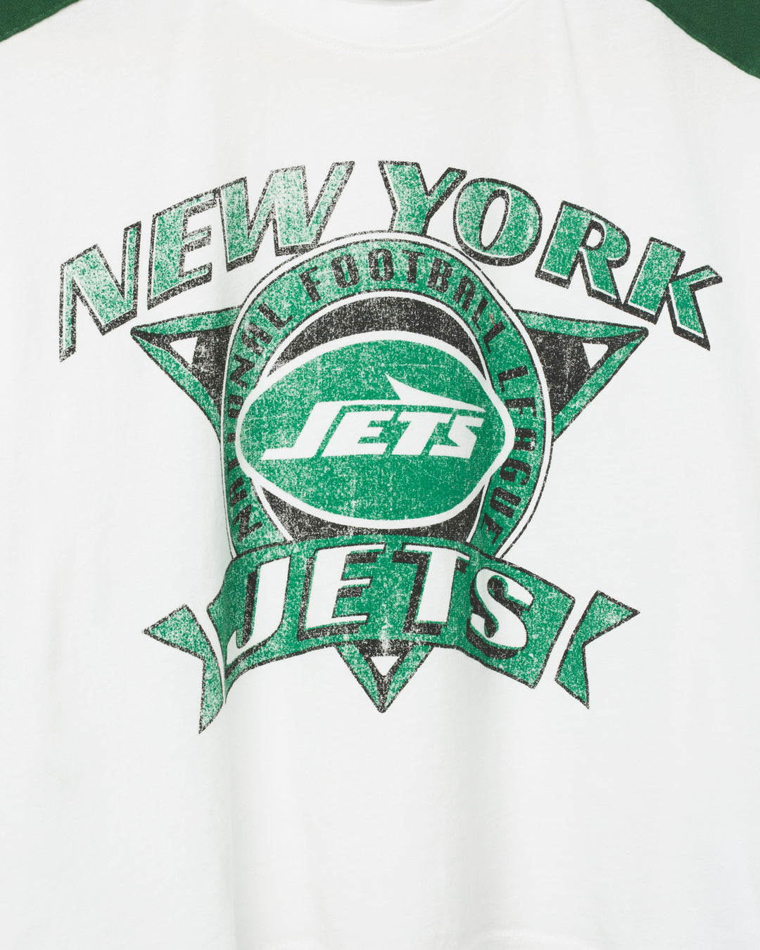 Women's New York Jets Striped Crop Tee