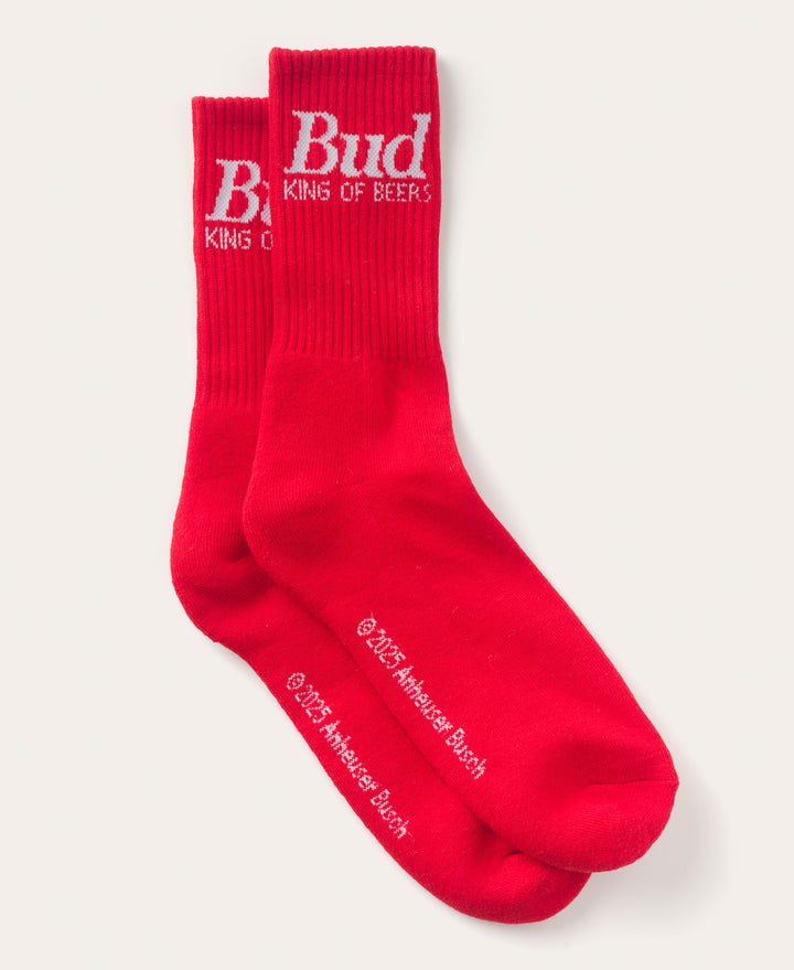 Budweiser King of Beer Crew Socks