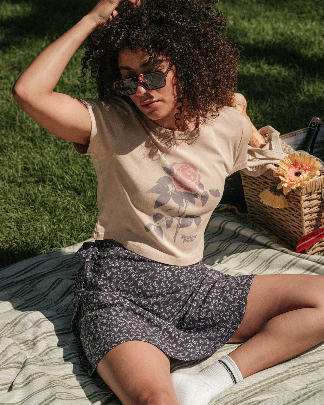 Women's Femme Forte Rose Baby Tee