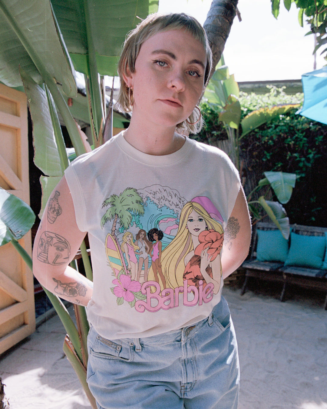 Women's Barbie Malibu Vintage Tissue Tank