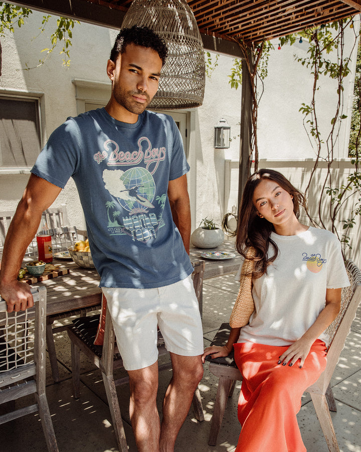 Women's The Beach Boys Palm and Waves Vintage Tee