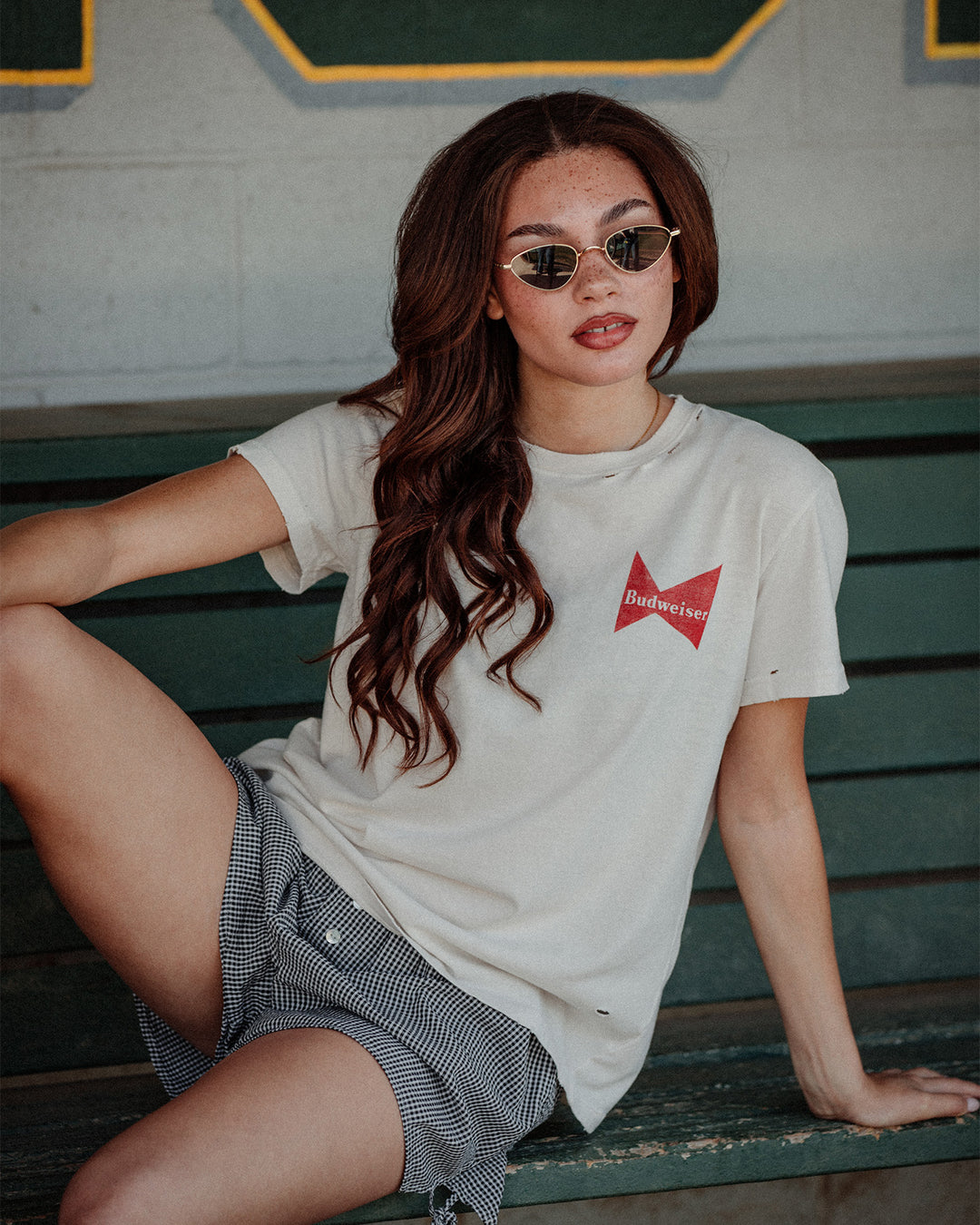 Women's Budweiser Shapes Vintage Destroy Tee