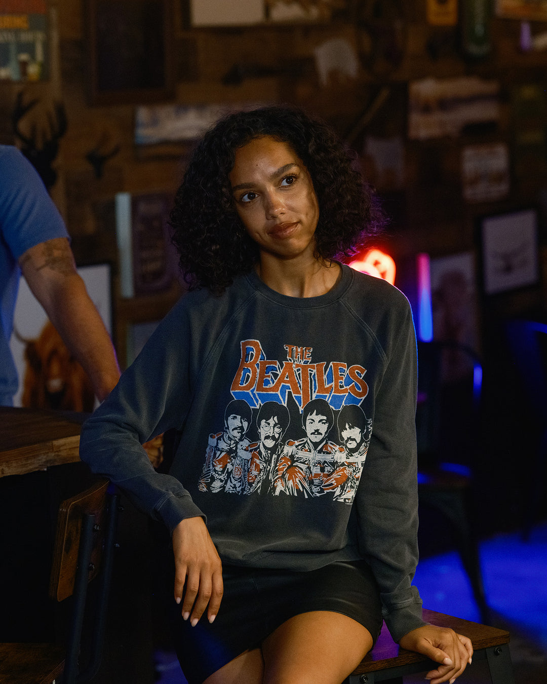 Women's The Beatles Raglan Crew Fleece