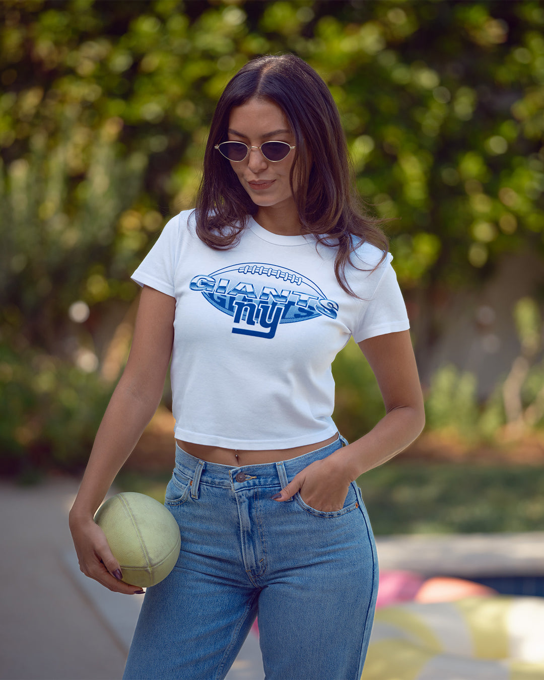 Women's New York Giants Repeat Baby Tee