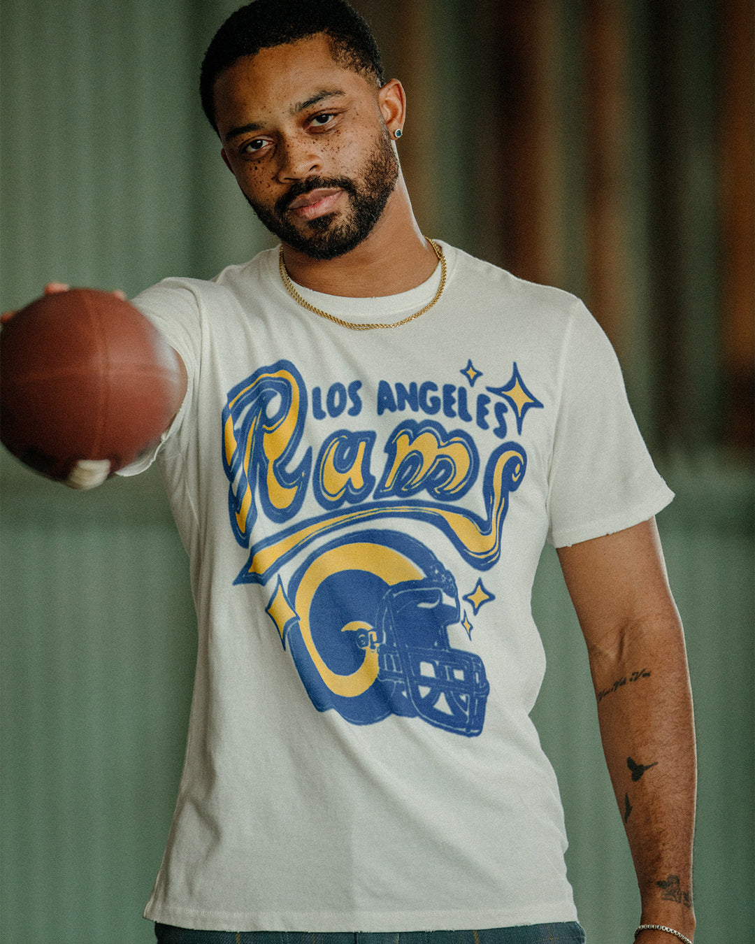 Los Angeles Rams Graffiti Vintage Tee