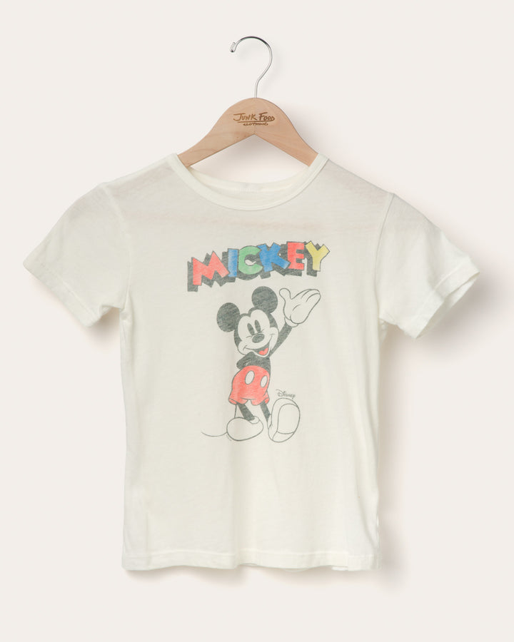 Kids Waving Mickey Tee