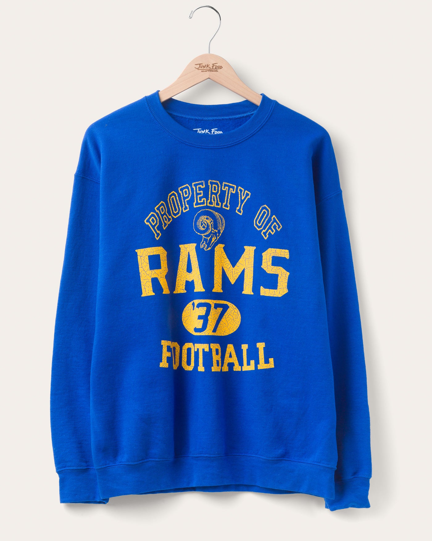 Los Angeles Rams Property Flea Market Crew Fleece – Junk Food Clothing