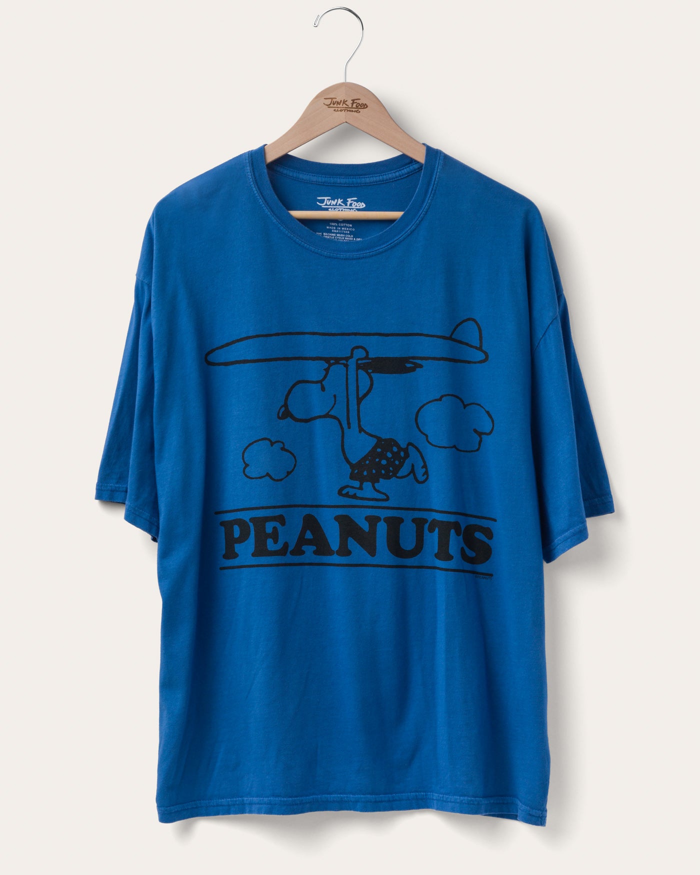 Peanuts Snoopy Surfboard Oversized Tee – Junk Food Clothing