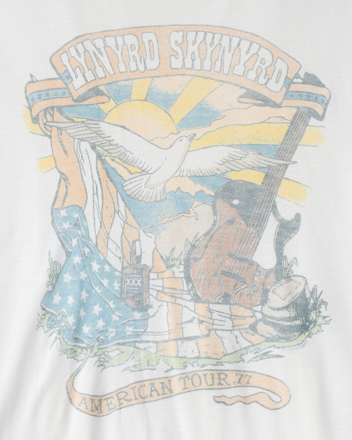 Women's Lynyrd Skynyrd American Tour '77 Vintage Tissue Tee