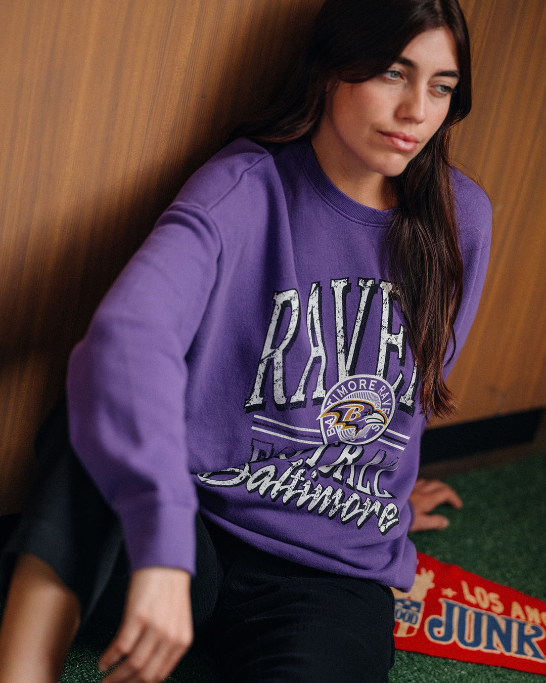 Baltimore Ravens Lateral Crew Fleece