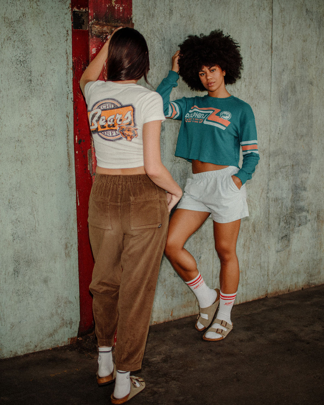 Women's Miami Dolphins Retro Crop Fleece