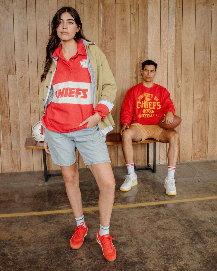 Women's Kansas City Chiefs Rugby Long Sleeve