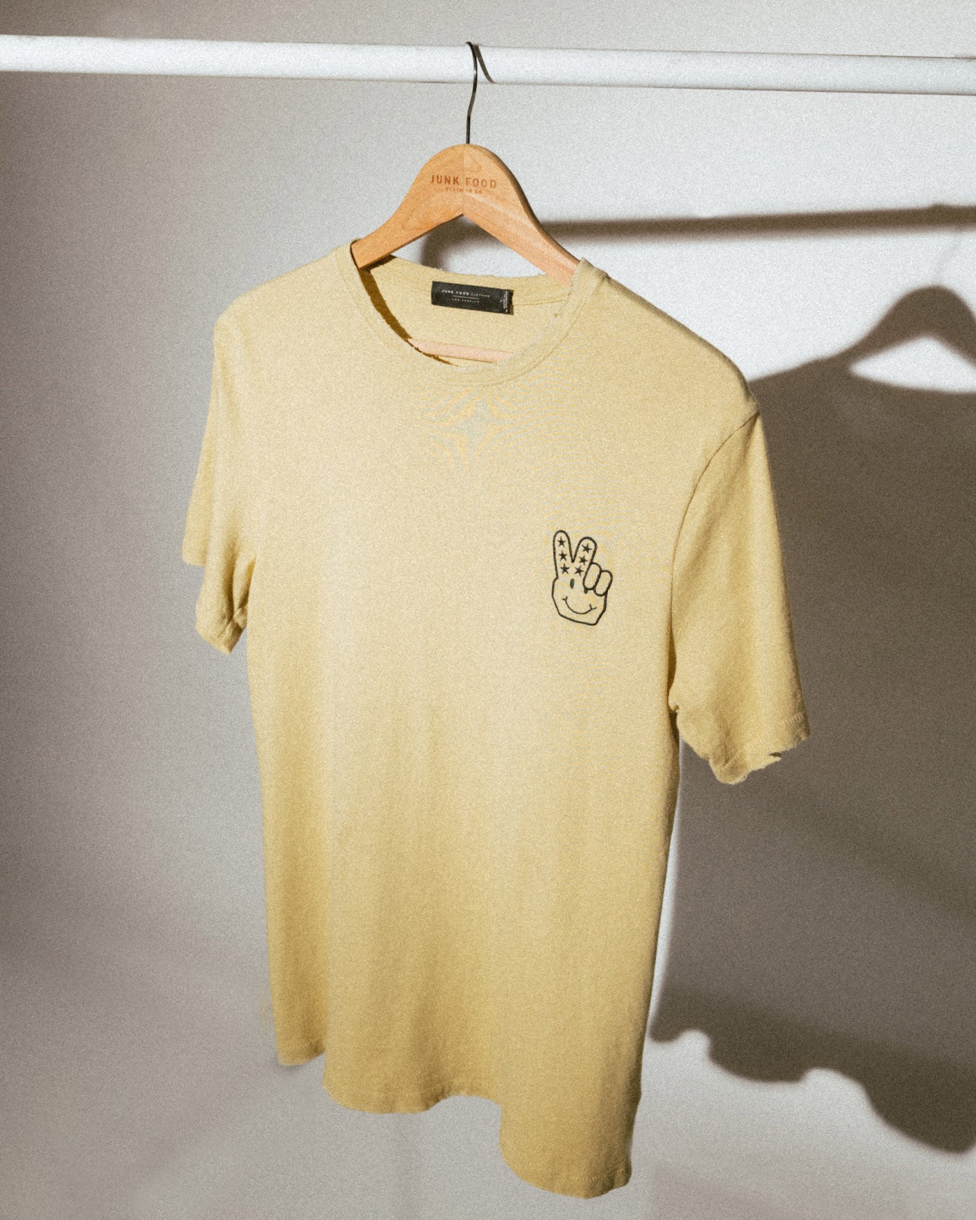 JF Peace + Smiles Logo Embroidered Vintage Tee – Junk Food