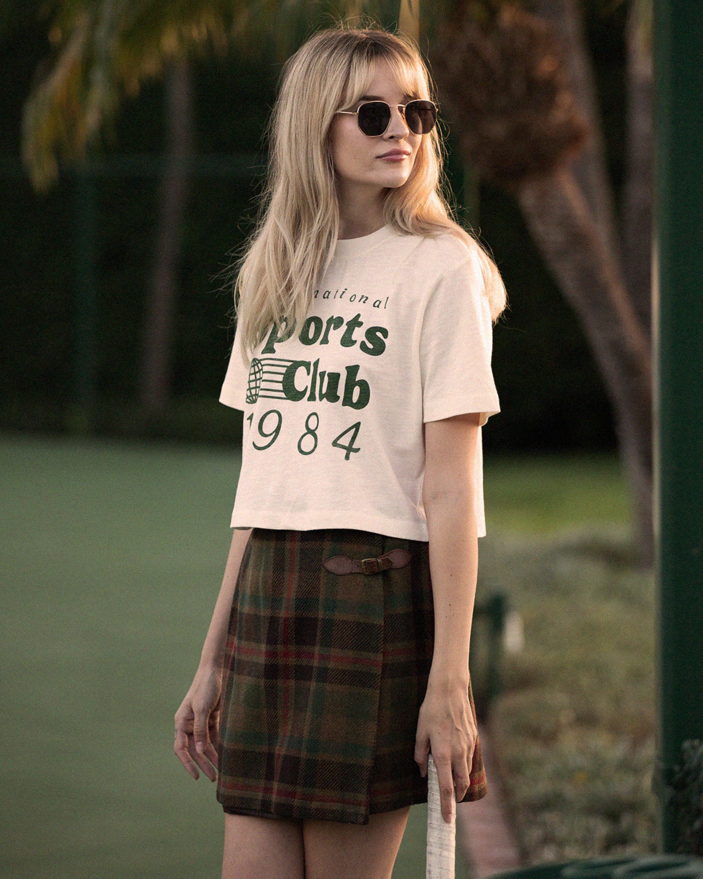 Women's International Sports Club 1984 Mock Neck Crop Tee – Junk