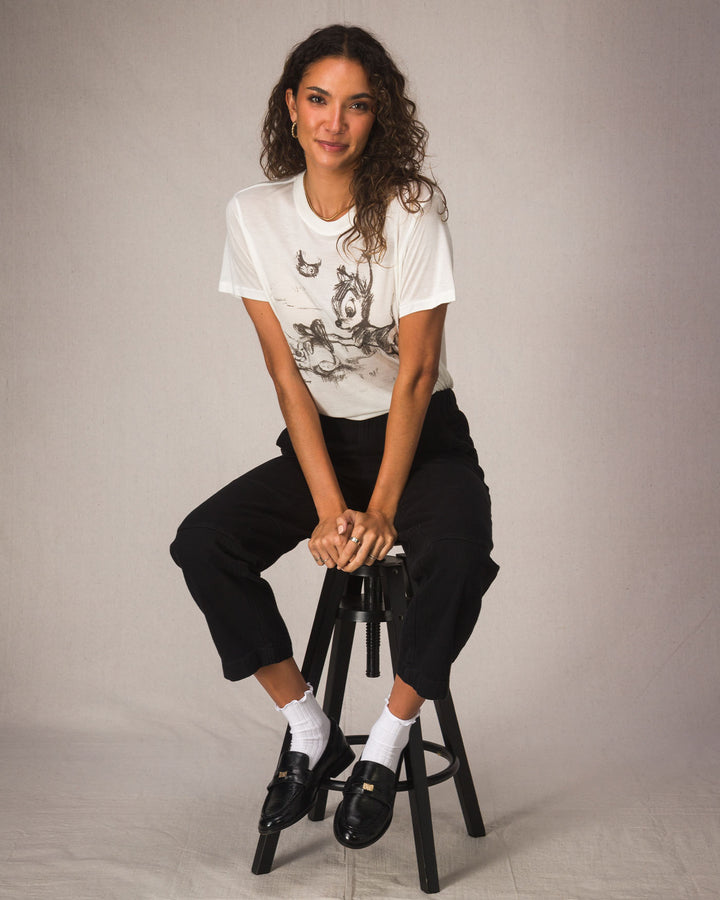 Women's Bambi Sketch Vintage Tissue Tee